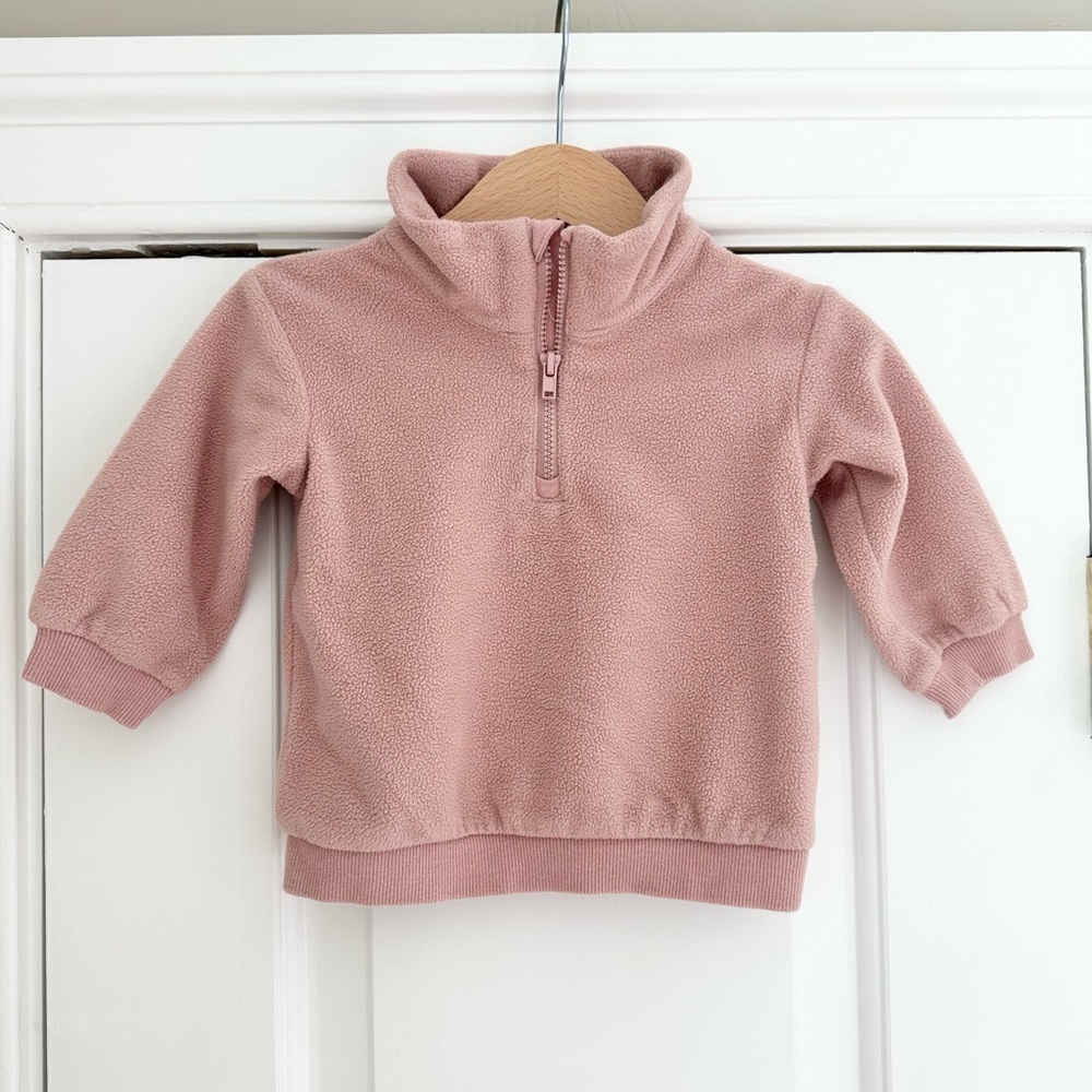 Baby Pink Fleece Jogger Set - Picture 2 of 5